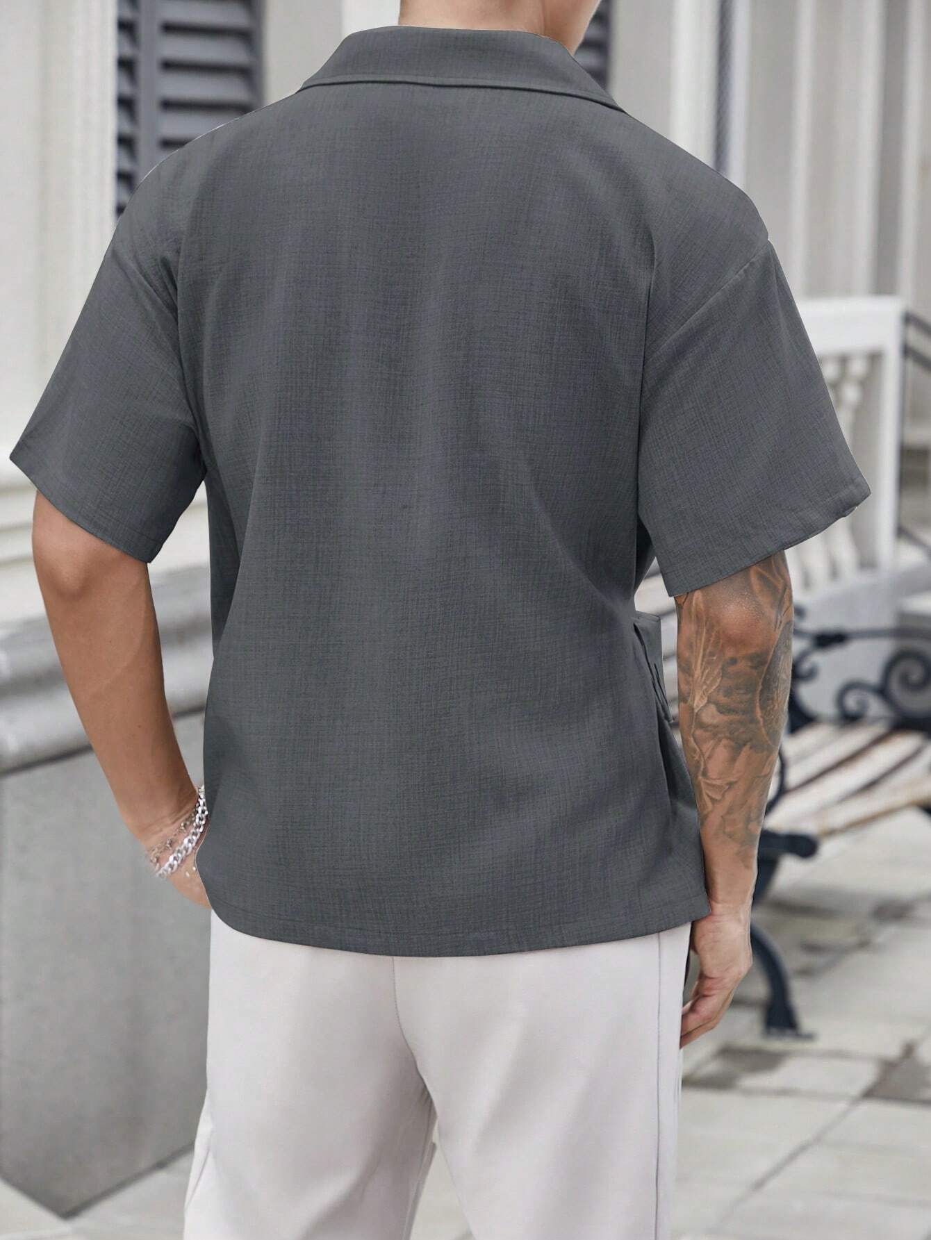 Italian style shirt (Grey)