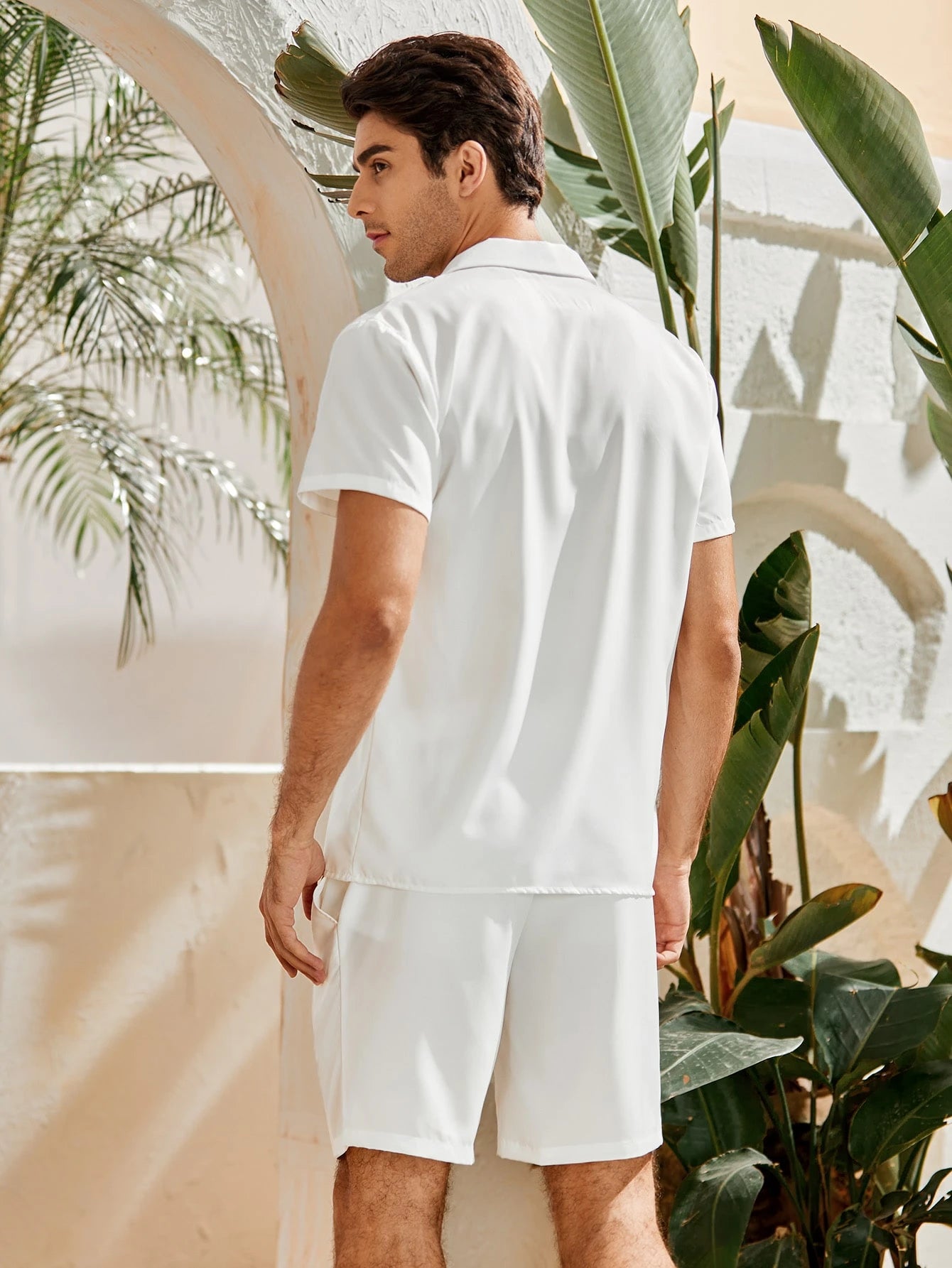 RTN shorts tracksuit (White)