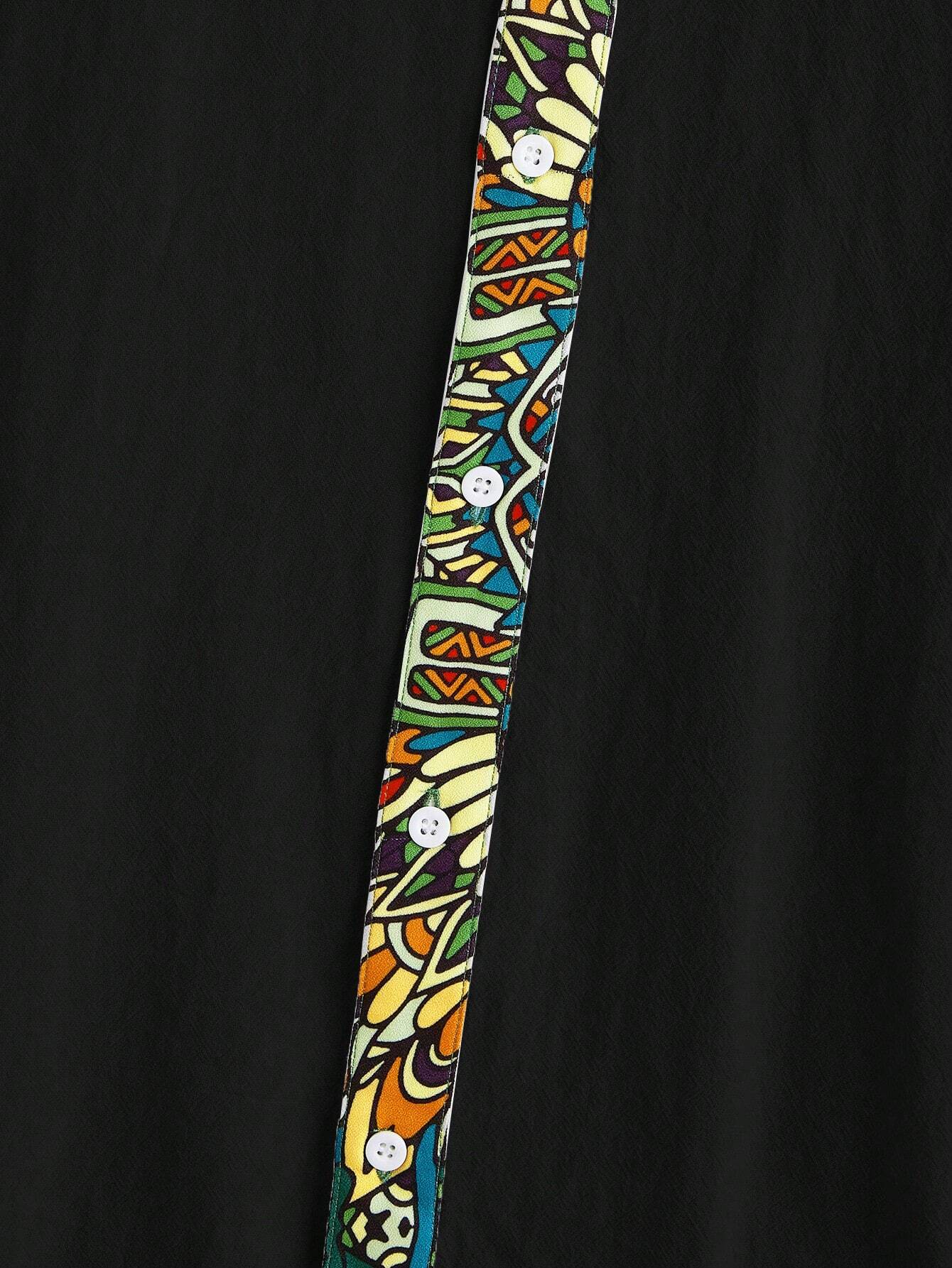 Ajrak shirt (Black)