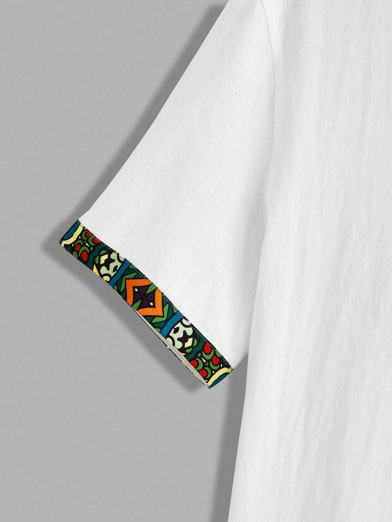 Ajrak shirt (White)