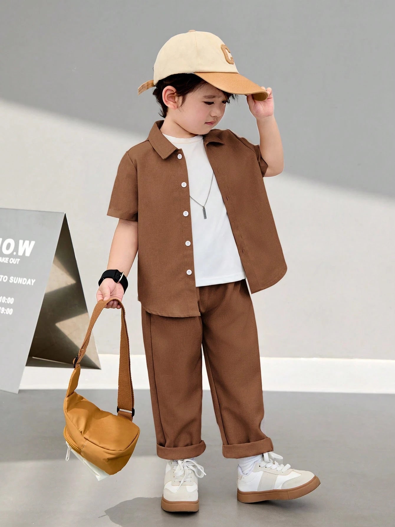 Mets tracksuit for kids and boys (Brown)