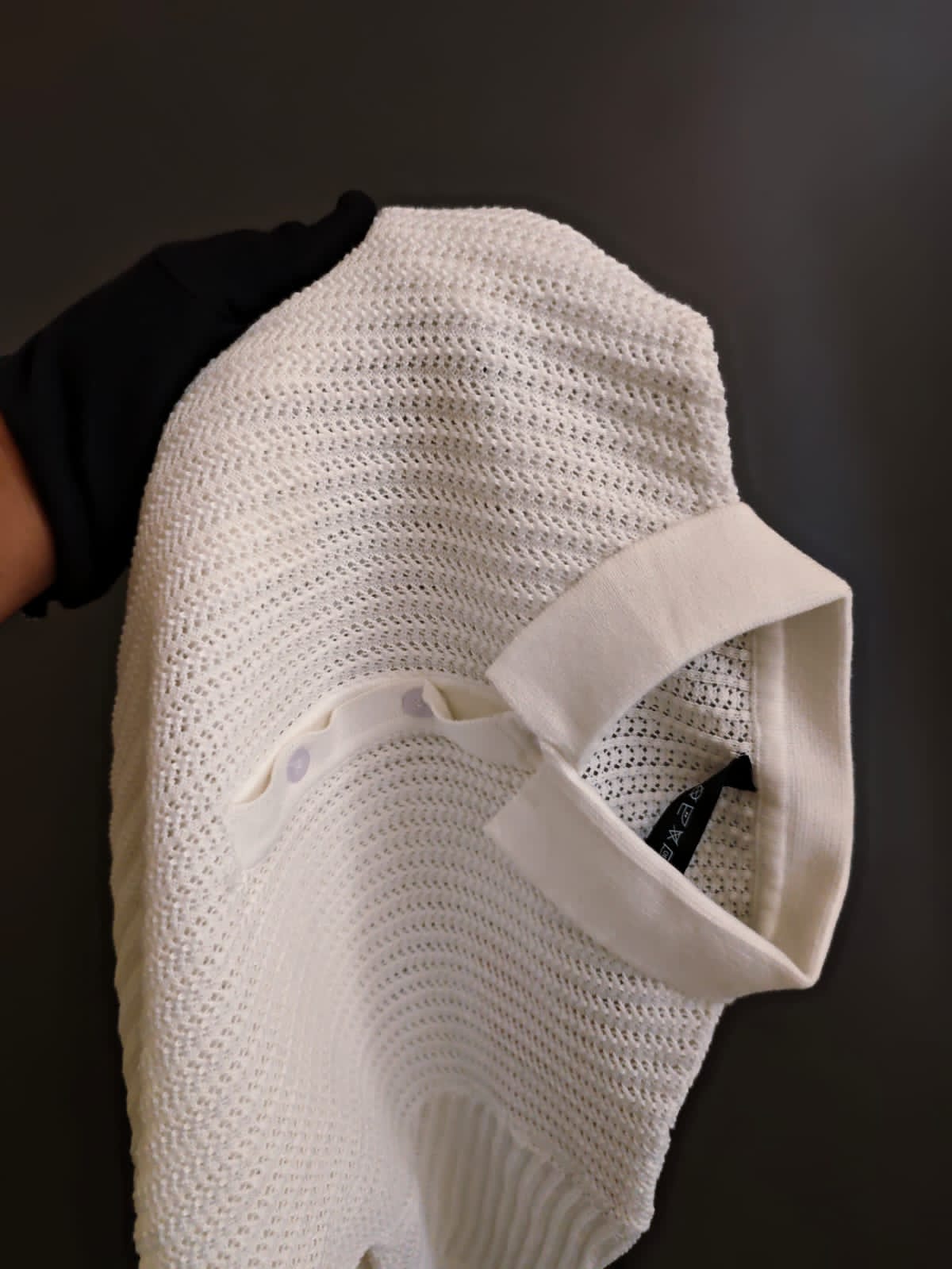 Knitted Polo Shirts- White