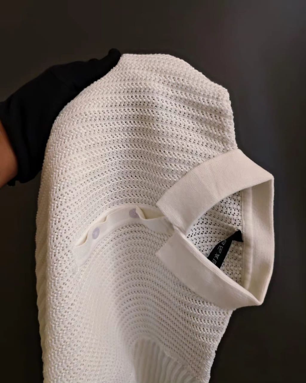 Knitted Polo Shirts- White