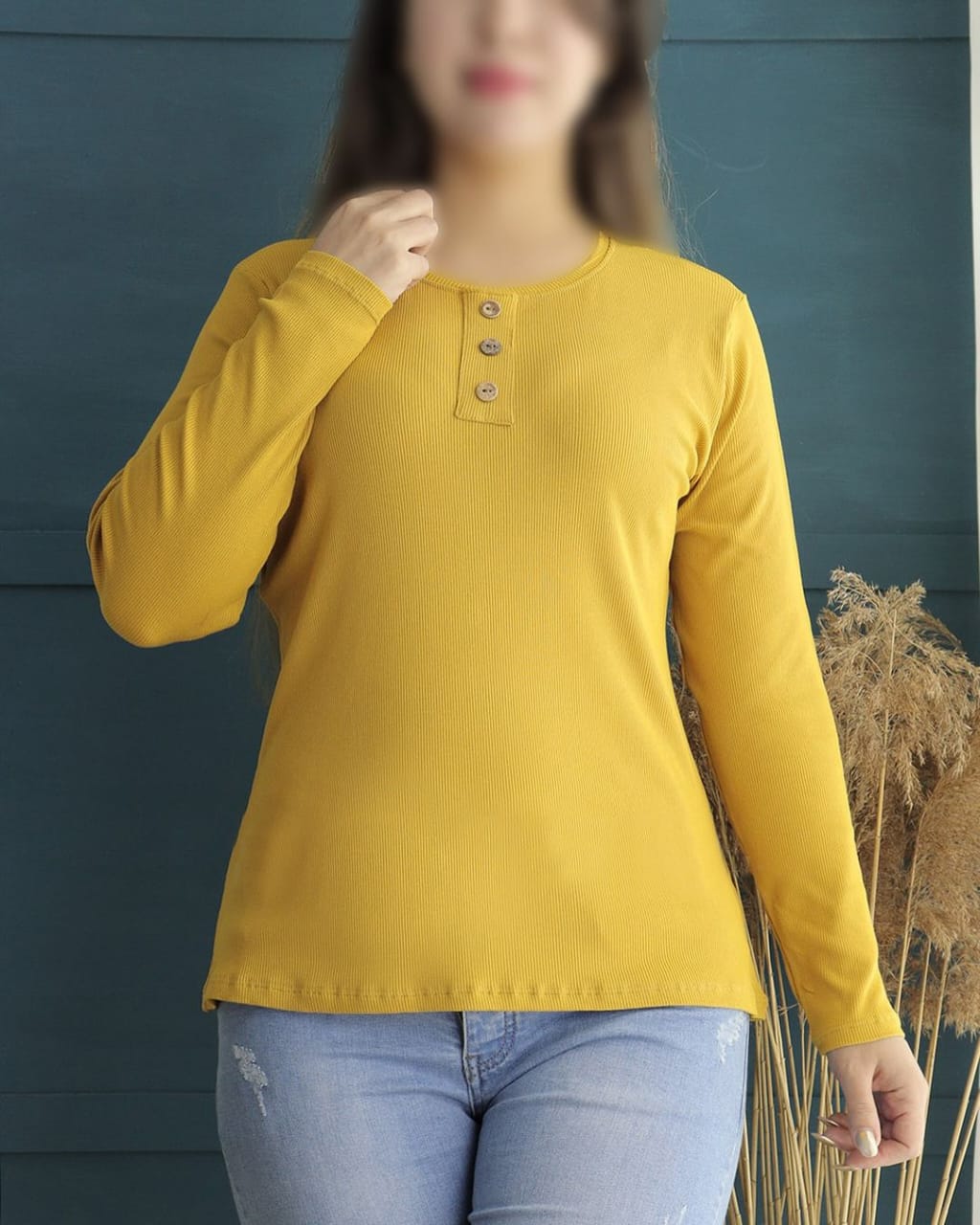 Thermal shirts for Girls- Mustard