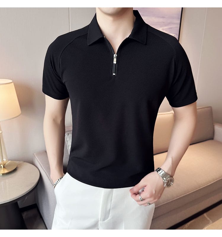 American Polo (Half sleeve) - Black