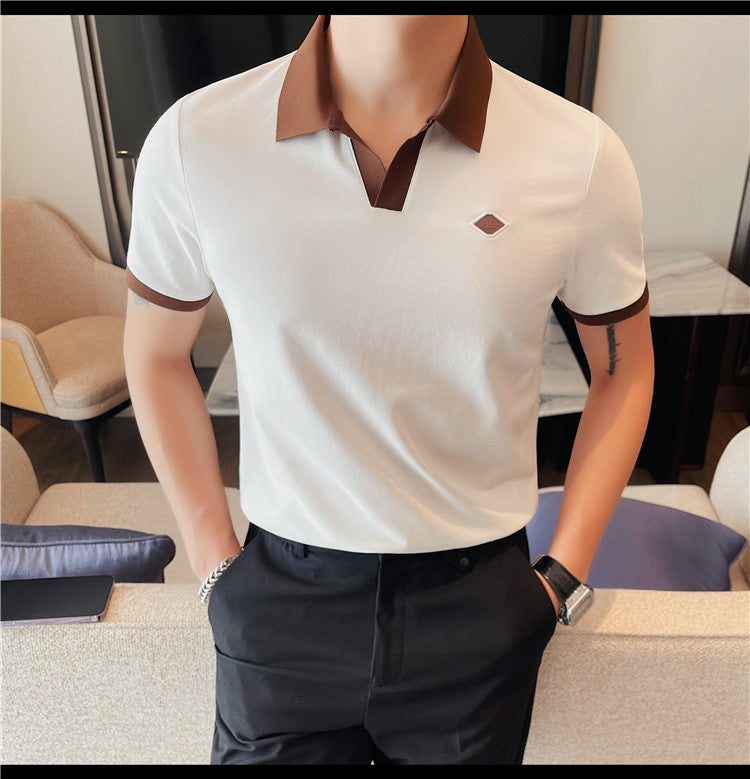 Classic Polo Collar t-shirts- White