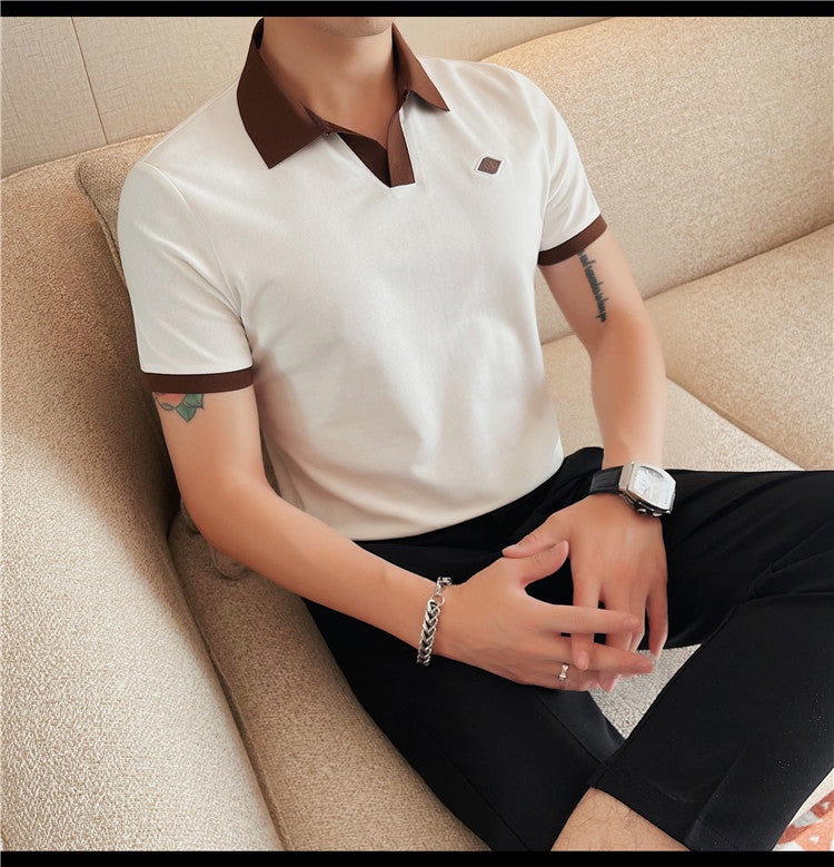 Classic Polo Collar t-shirts- White