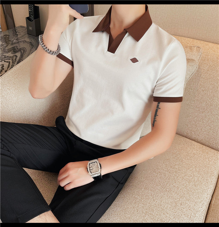Classic Polo Collar t-shirts- White