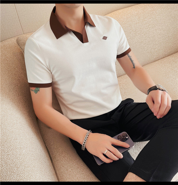 Classic Polo Collar t-shirts- White
