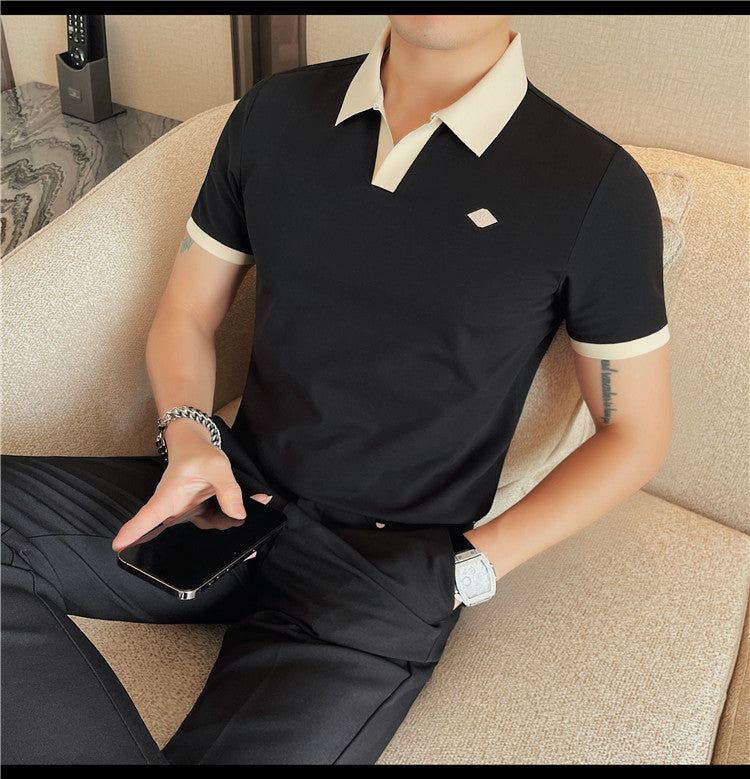 Classic Polo Collar t-shirts- Black