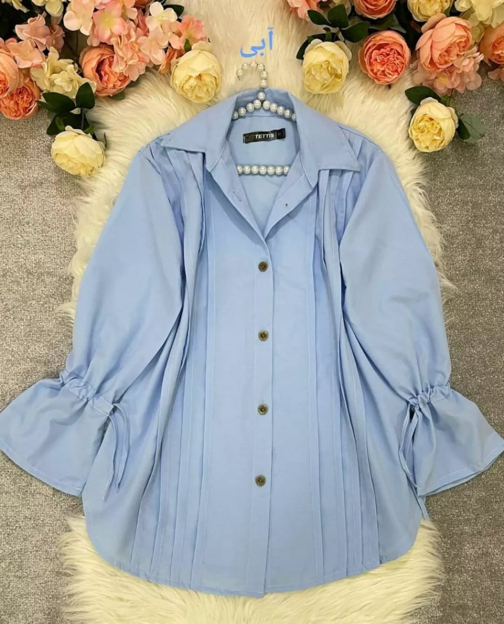 Collared Button down Shirt (Light Blue)