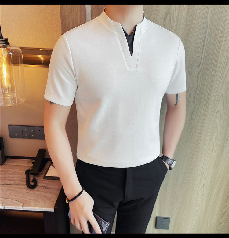 Zouk V neck shirt (White)