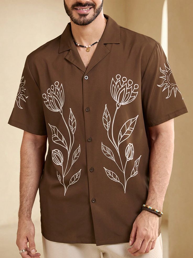 Sunflower shirt (Brown)