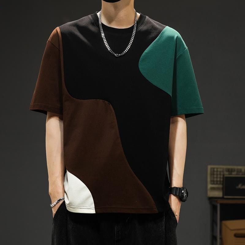 Korean Panel Shirt (Black)