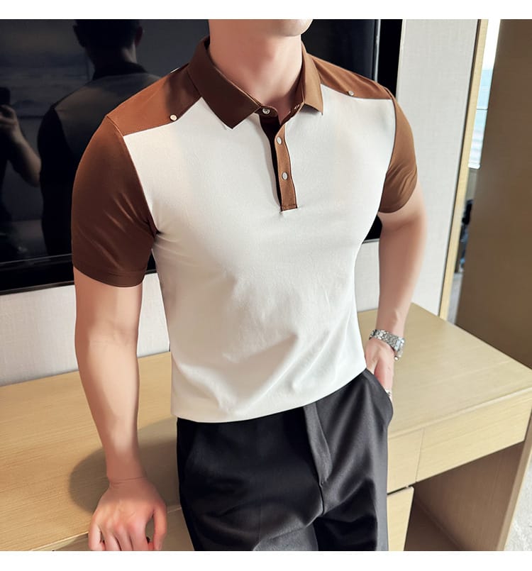 Turn down collar shirt- White