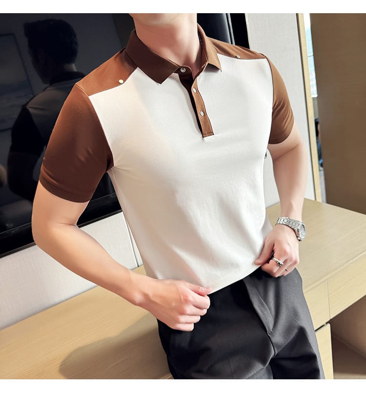Turn down collar shirt- White