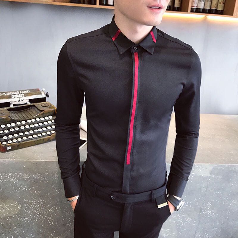 Spliced office wear (Black)