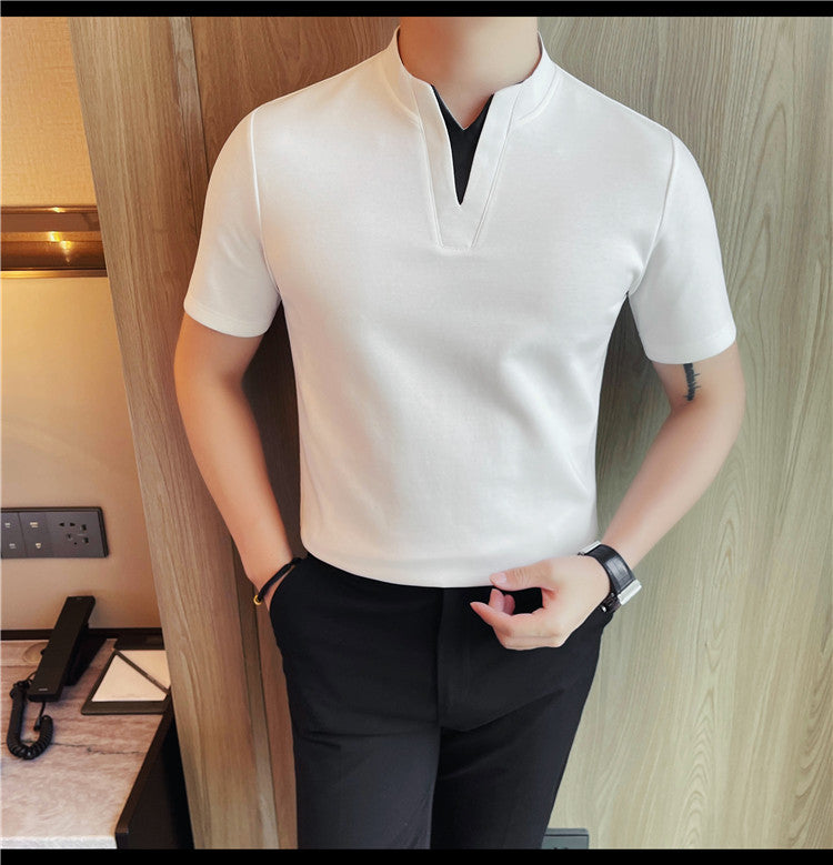 Zouk V neck shirt (White)