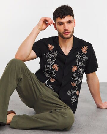 French embroidered shirt