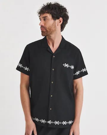 Channel embroidered shirt