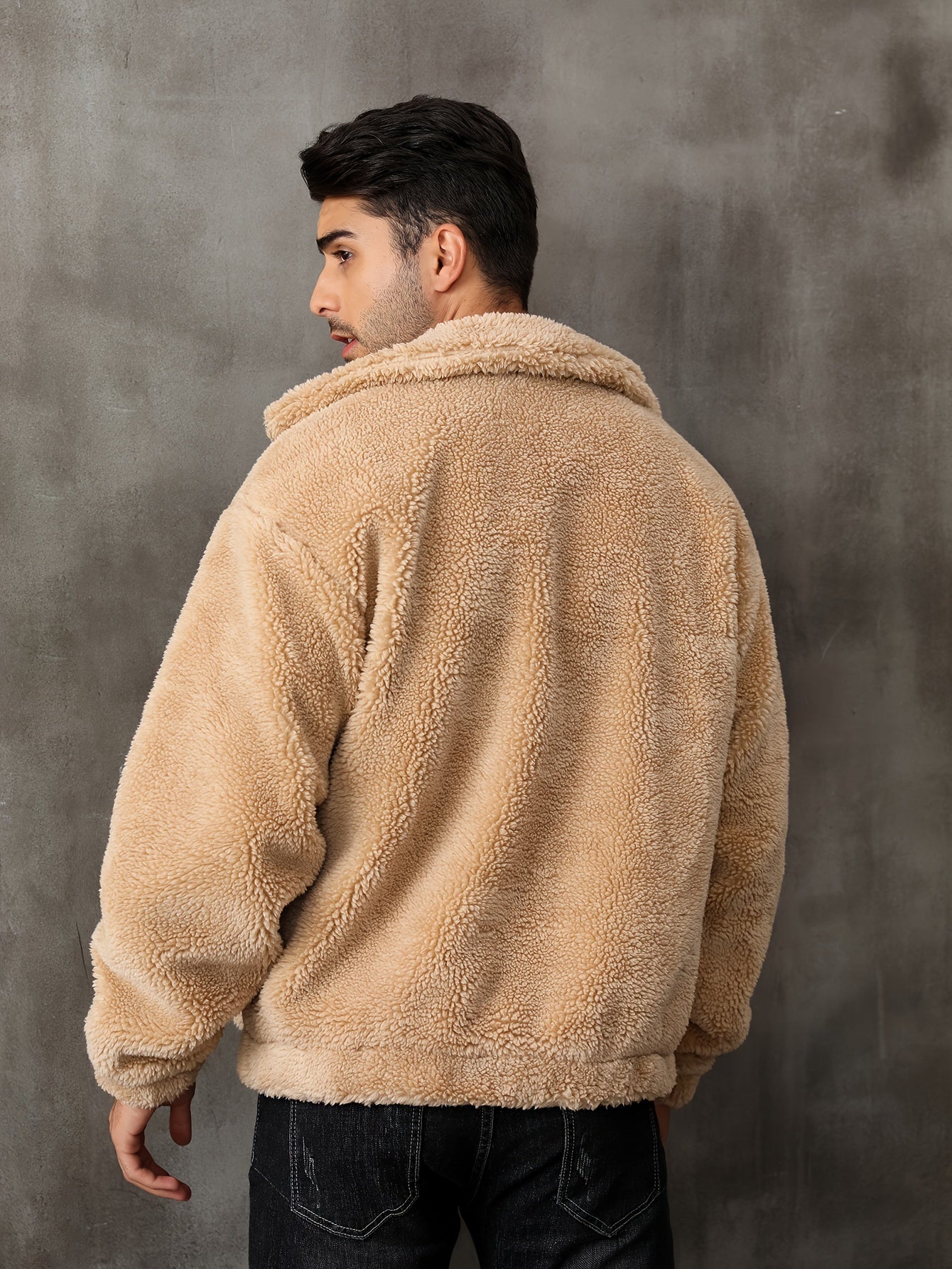 NYC zip up coat (Brown)