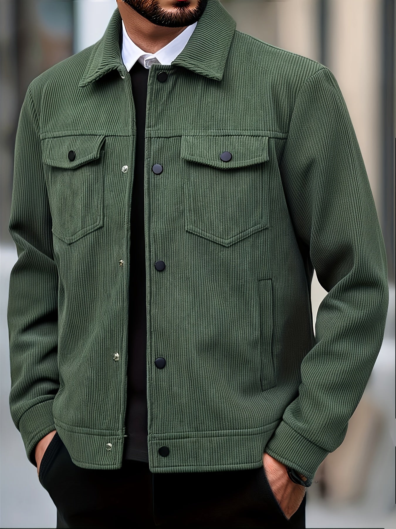 Baseball jackets for Men (Army Green)