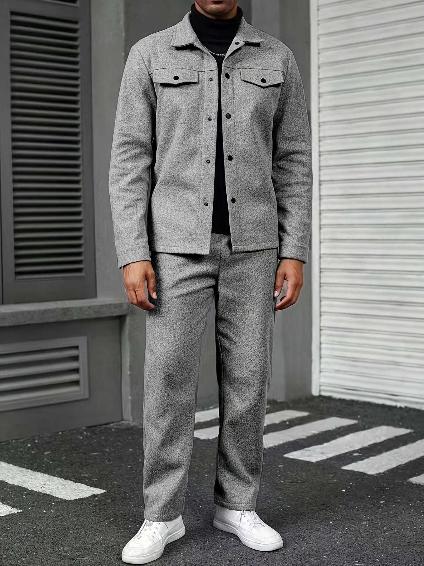Wool tracksuit (Grey)