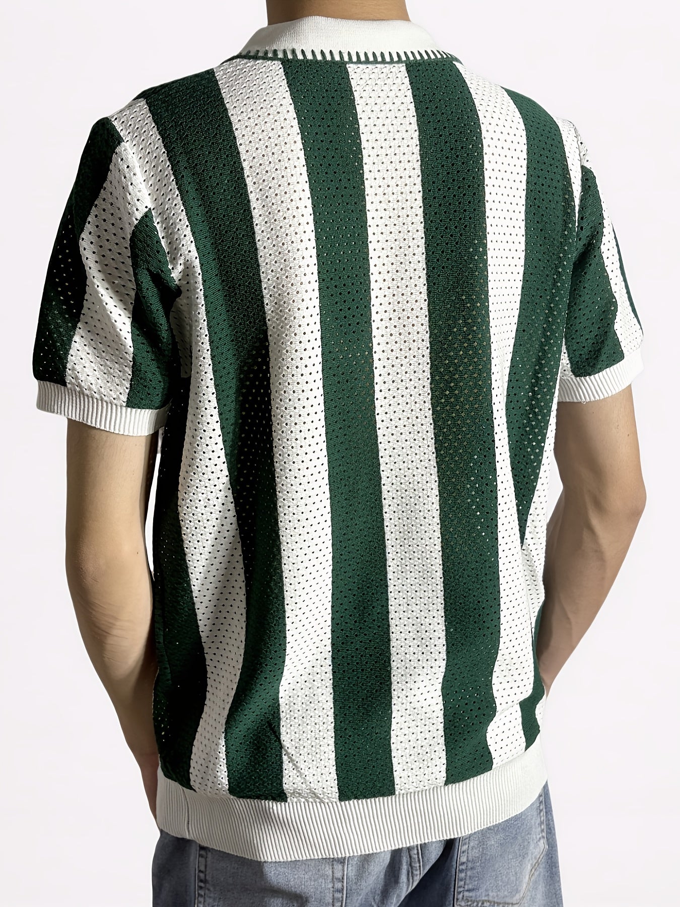 Italian knitted polo (Green)