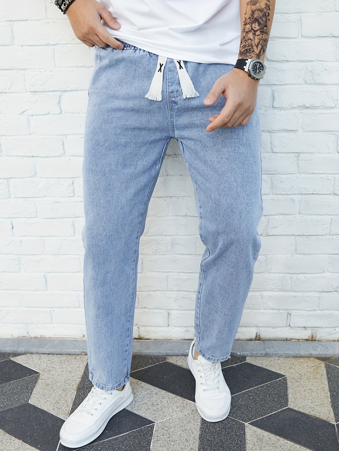 Denim trouser for men (Light Blue)