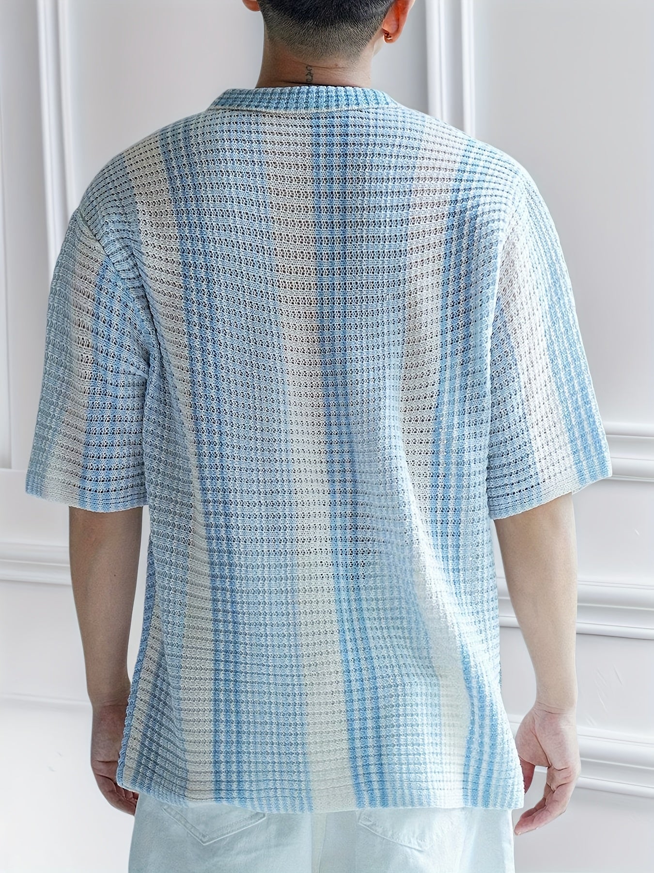 French shirt (Blue-White)