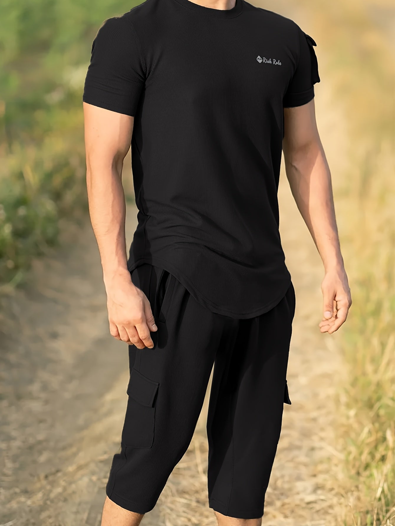 RCN tracksuit with shorts (Black)