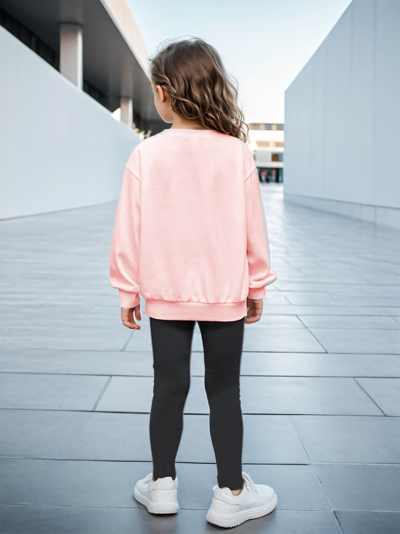 Rainbow tracksuit for girls (Pink)