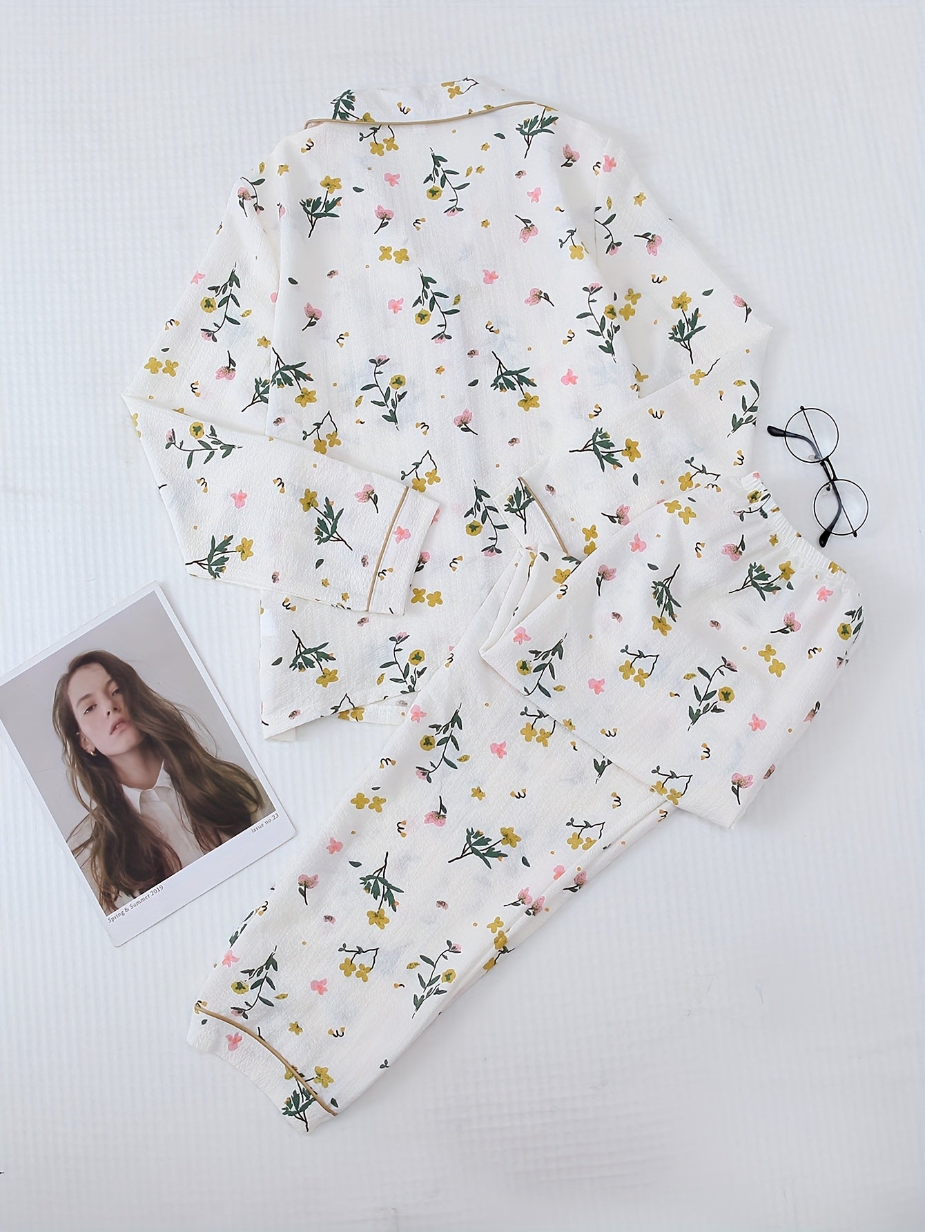 Floral branch print Lounge wear for women (Full sleeves)