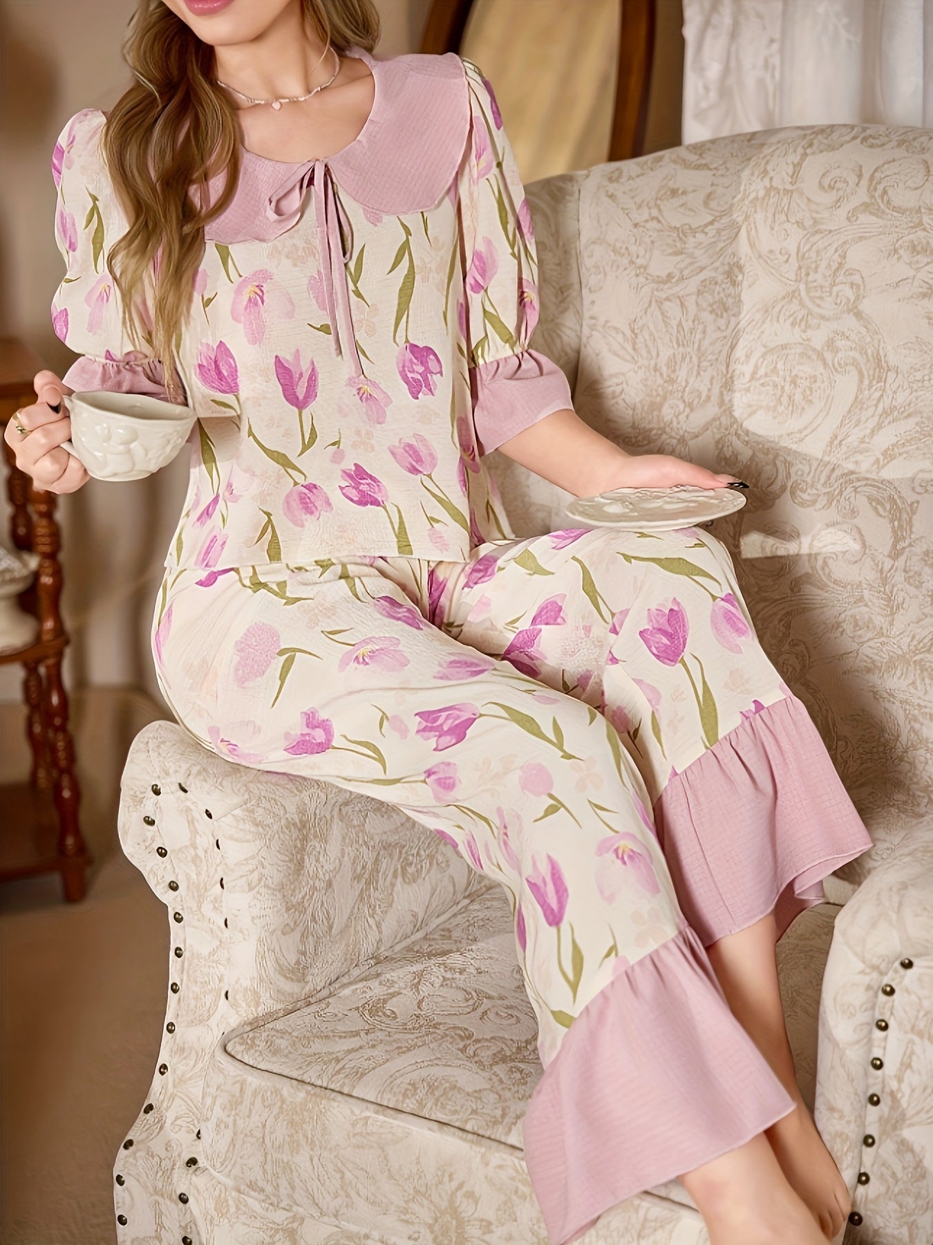 Italian tulip pajama set