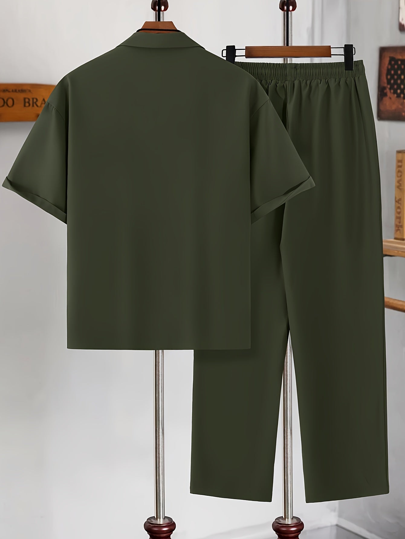 Decent Cuban Collar Tracksuit (Army Green)