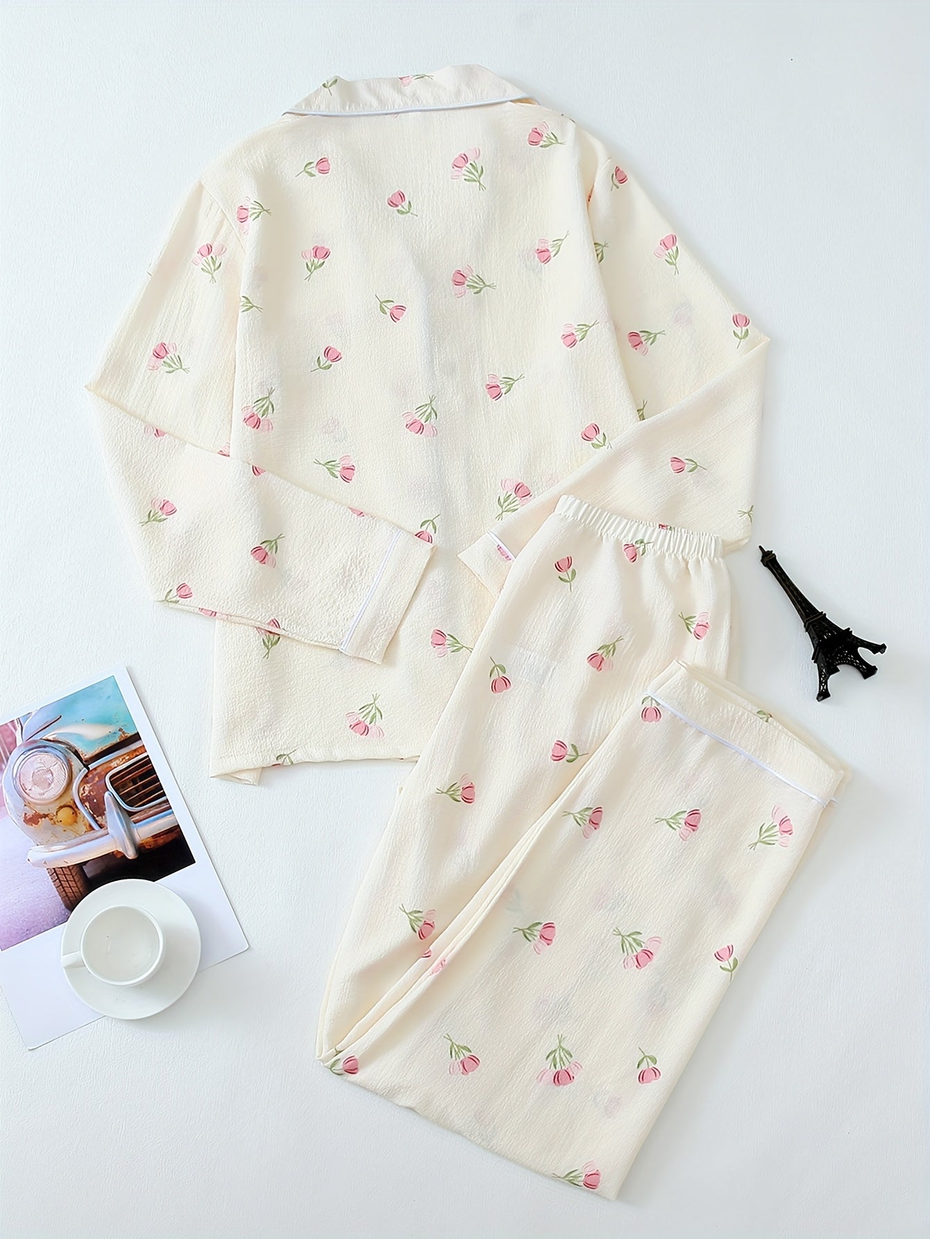 Mini flowers Full sleeve pajamas set (Four seasons)