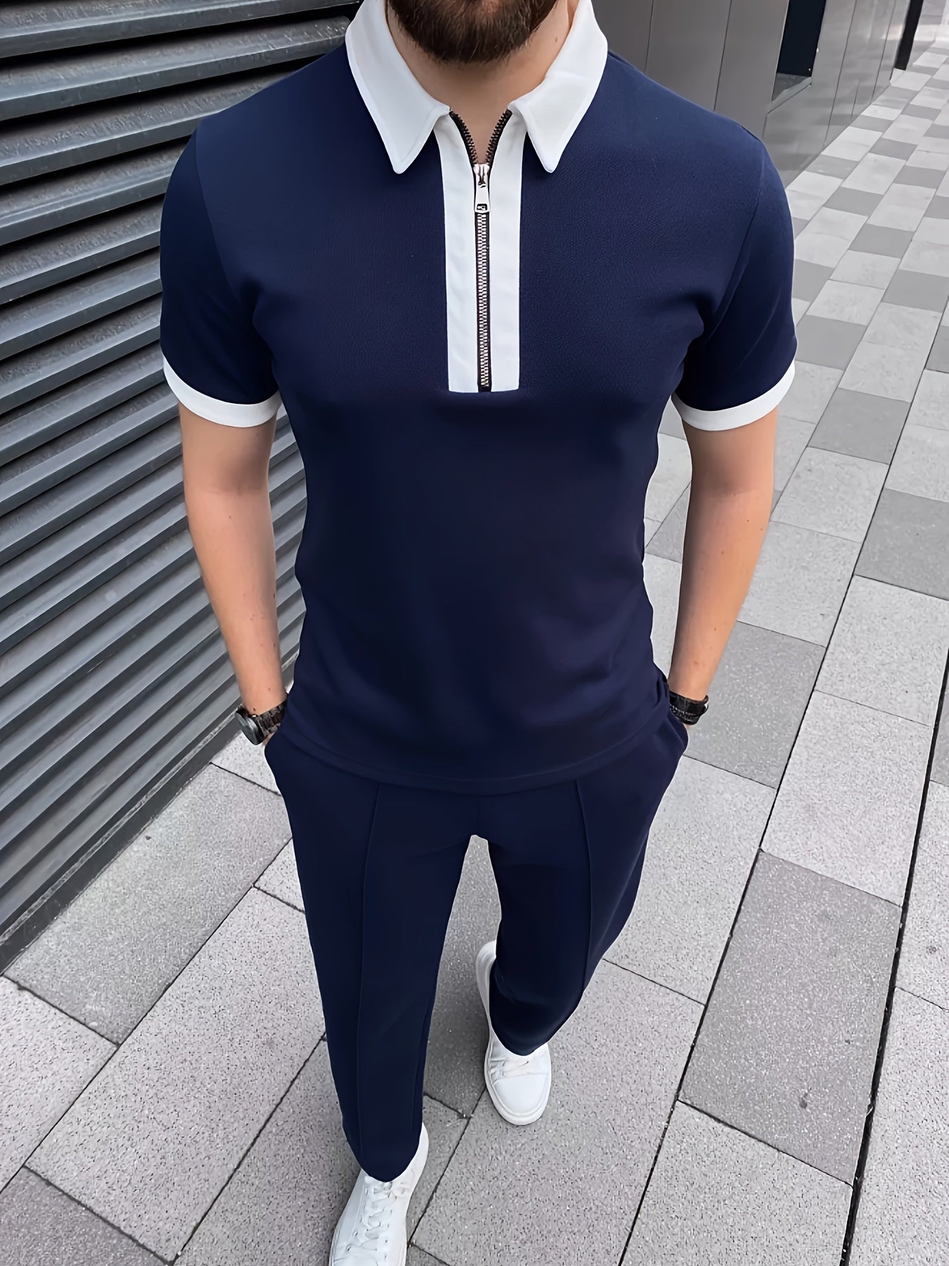 Zipper tracksuit for Men (royal blue)