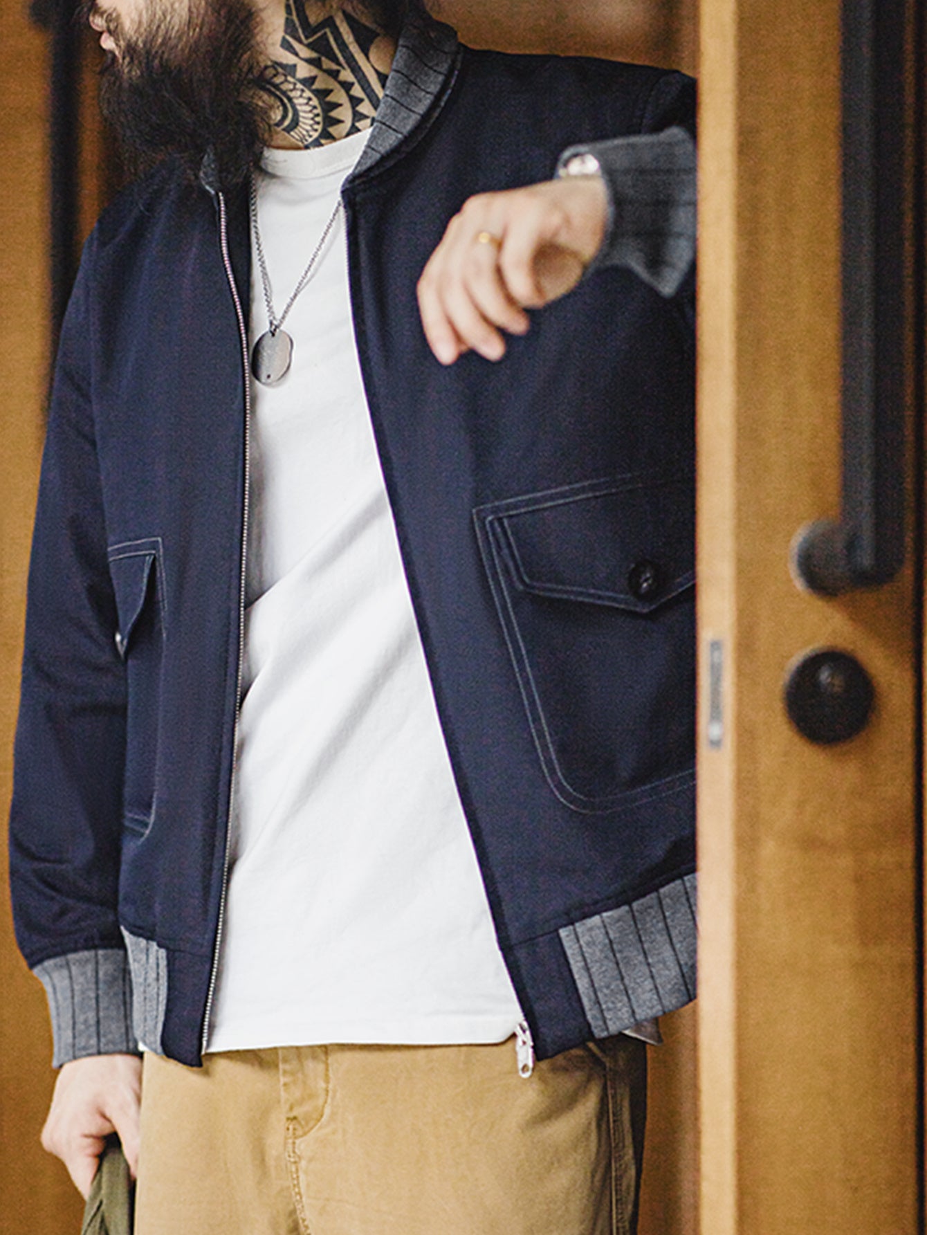 Retro Jeans bomber jacket