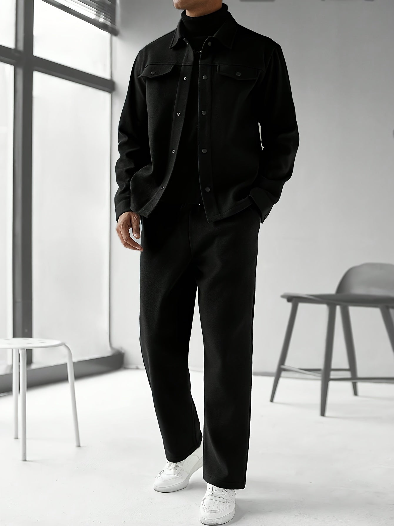 Wool tracksuit (black)