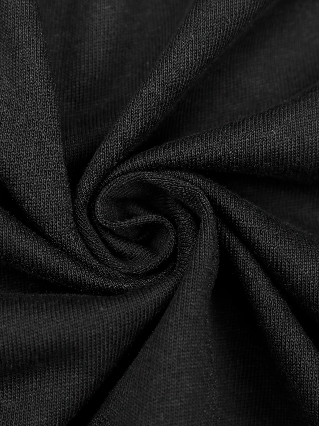 Down shoulder plain t-shirt (Black)