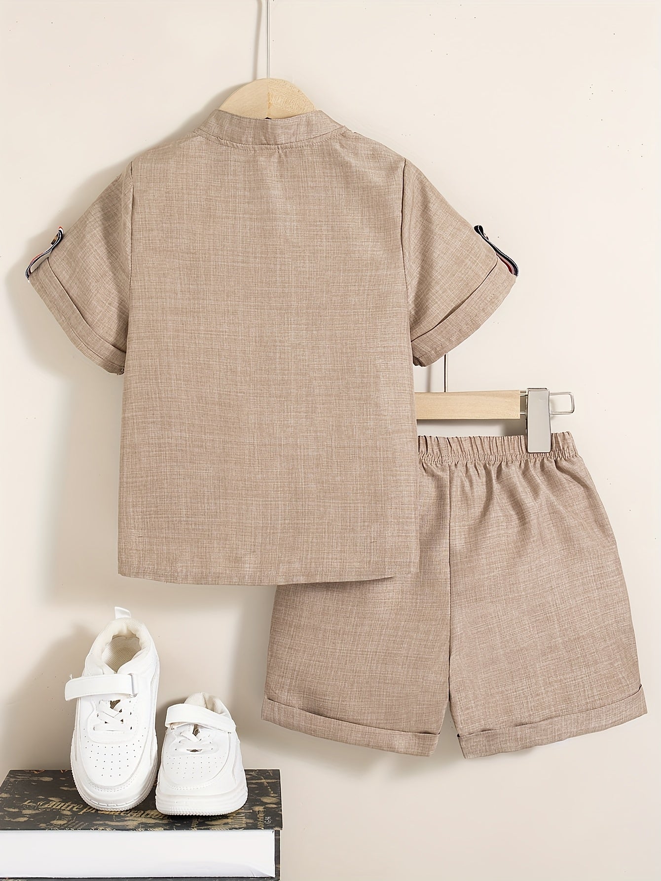 Uzbak Two piece set for kids & boys (brown)