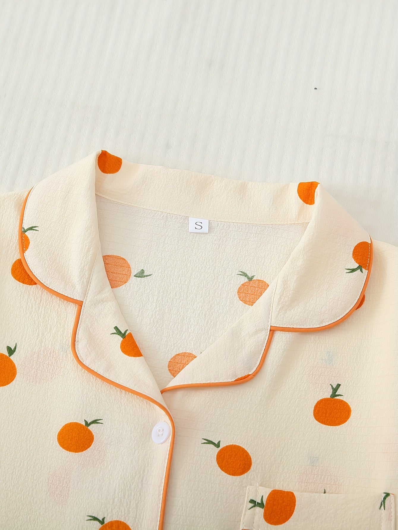 Orange print Lounge wear for women (Full sleeves)