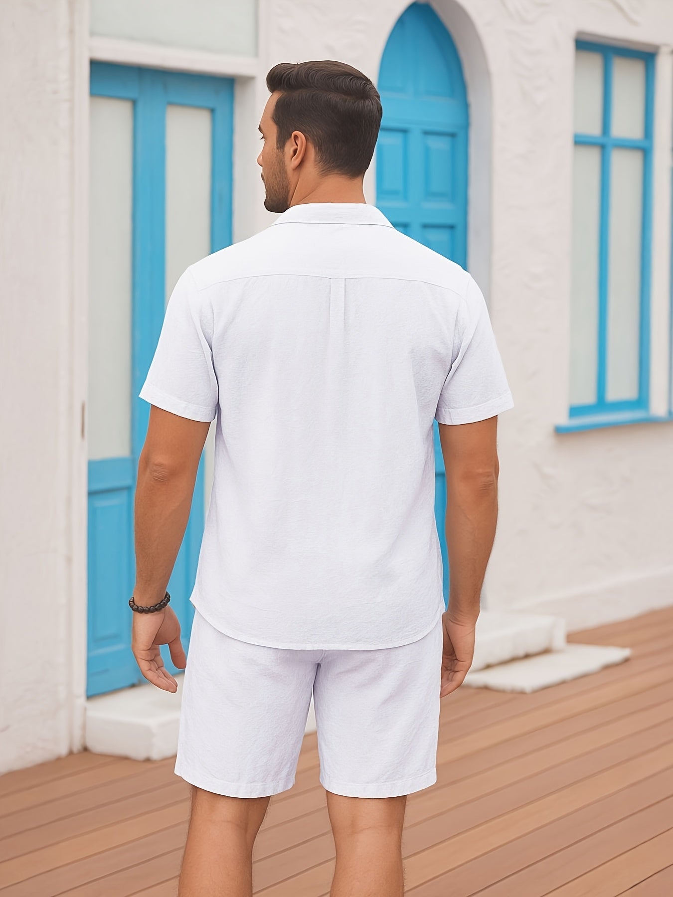RTF summer beach set with shorts (White)