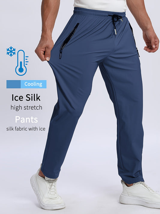Ice silk Trouser (Navy Blue)