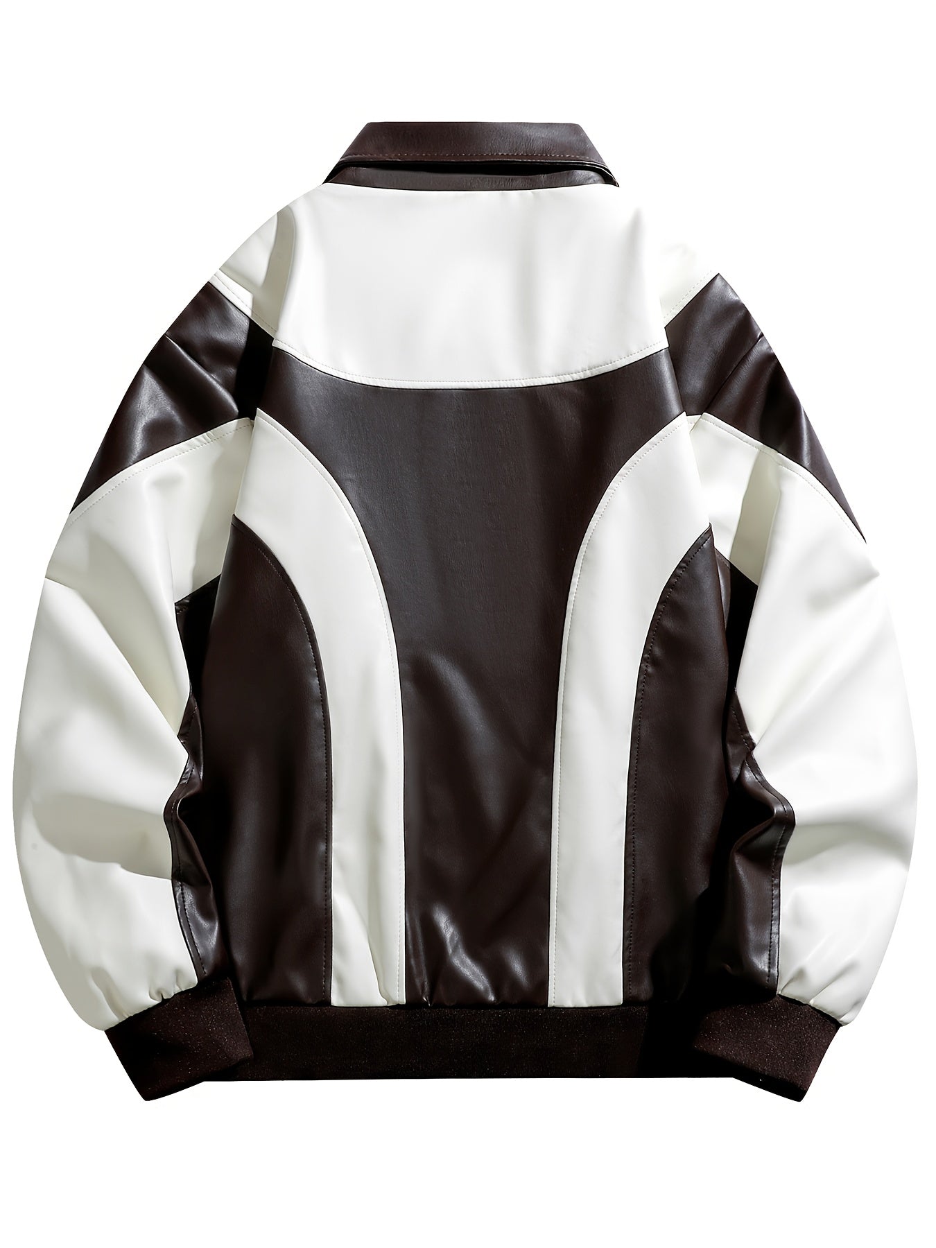 Italian bikers Jacket (White Coffee)