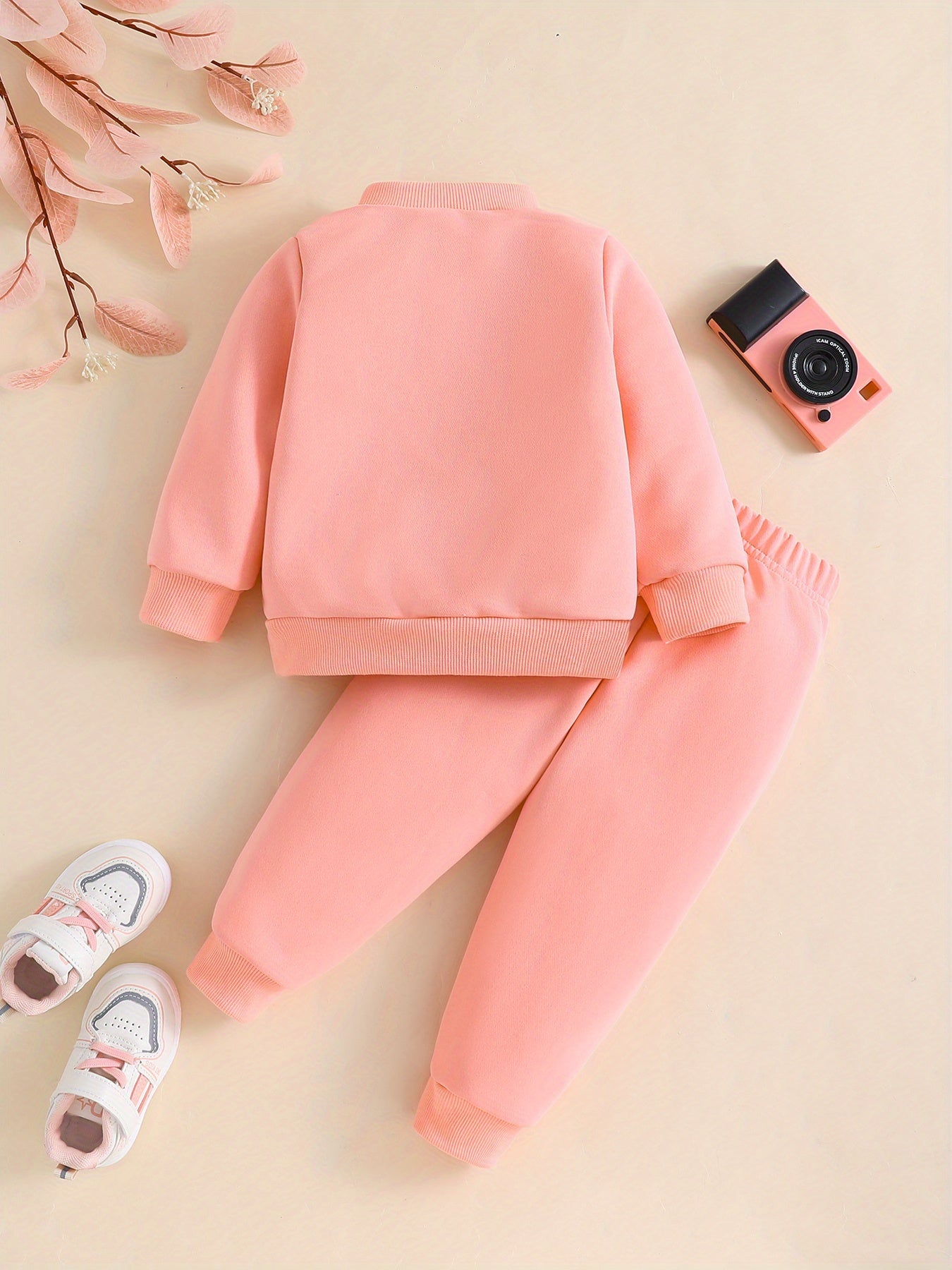 Mom + Dad tracksuit for girls (Pink)