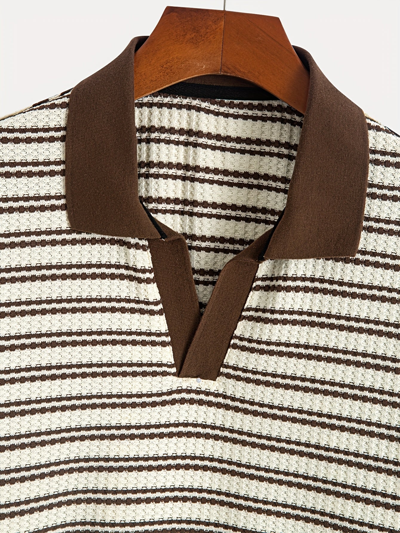 Italian strip polo (coffee)
