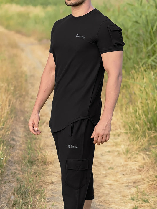 RCN tracksuit with shorts (Black)