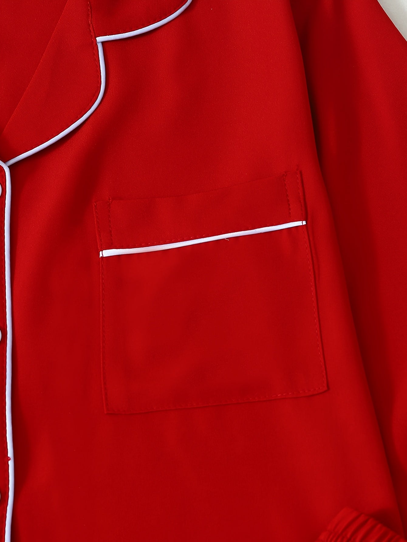 Cardigan Pajama Set (Red)