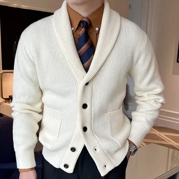 Cardigan Winter Sweatercoat-Off White